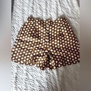 Boden High-Waist Pleat-Front Linen Shorts